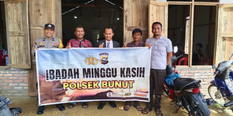 Gelar Minggu Kasih di GPDI Merbau, Polisi Ajak Jemaat Jaga Kamtibmas