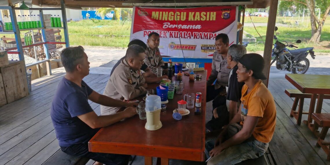 Polsek Kuala Kampar Tampung Keluhan Warga Lewat Program Minggu Kasih