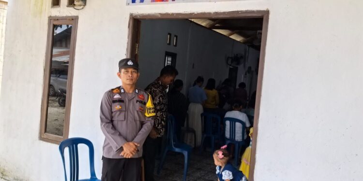 Gelar Minggu Kasih di Gereja Kasih Anugerah Langgam, Polisi Sampaikan Pesan Kamtibmas