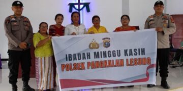 Polsek Pangkalan Lesung Tampung Keluhan Warga Lewat Minggu Kasih di Gereja Methodist
