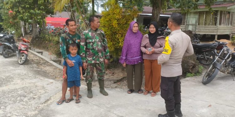 Polsek Langgam Perkuat Sinergi TNI-Polri Lewat Silaturahmi di Segati