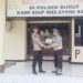Berulang Tahun, Personil Polsek Bunut Dapat Hadiah Pohon Buah