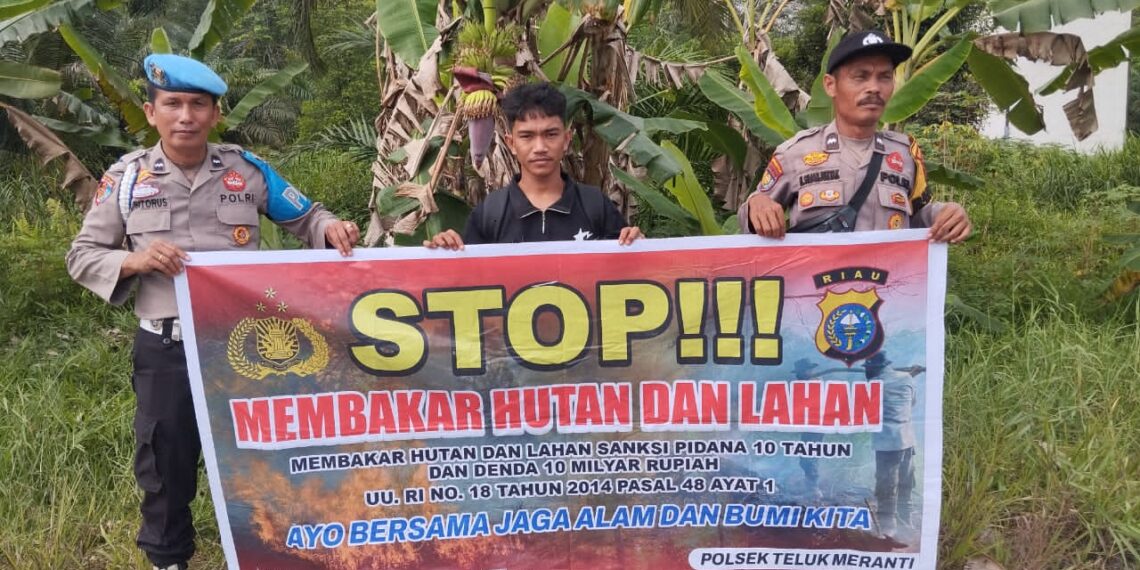 Setiap Hari, Polsek Teluk Meranti Gelar Sosialisasi Pencegahan Karhutla