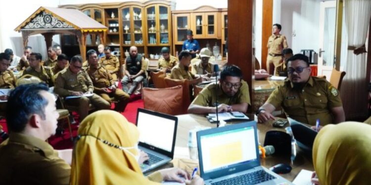 Bupati Haili Yoga Mantapkan Finalisasi Data Rancangan Rehabilitasi Dan Rekonstruksi