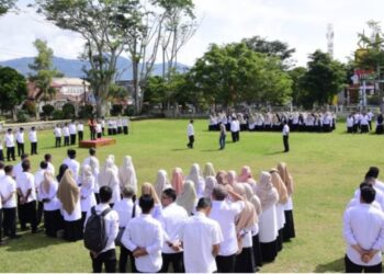 Wakil Bupati Muchsin Pimpin Apel Pengantar Tugas 14 Kepala Dinas