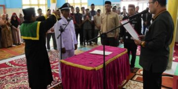 Bupati Haili Yoga Lantik Reje Kala Segi, Suasana Tahap Pemulihan Bencana