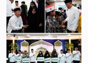 PTPN IV PalmCo, Subholding Perkebunan Nusantara Salurkan Santunan Anak Yatim dalam Ekspedisi Ramadan Regional V