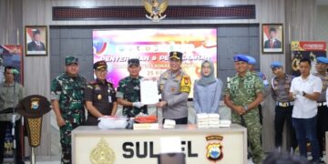 Polda Sulsel Musnahkan Barang Bukti Narkotika Jenis Kokain Bruto 25 Kg