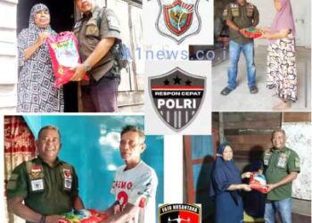 Ramadhan Peduli ! FAJU Nusantara DPW Riau Salurkan Bantuan Beras ke Rumah Warga