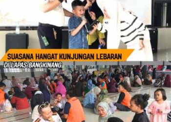 Suasana Kunjungan Lebaran Di Lapas Bangkinang