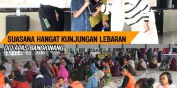 Suasana Kunjungan Lebaran Di Lapas Bangkinang