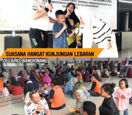 Suasana Kunjungan Lebaran Di Lapas Bangkinang