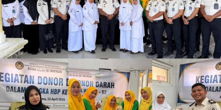 Sinergi Tanpa Batas, Rutan Takengon Gandeng RSUD Datu Beru Gelar Aksi Donor Darah