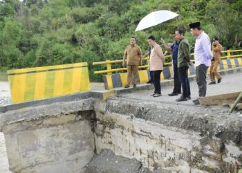 Bupati Aceh Tengah Tinjau Jembatan Gemboyah, Perbaikan Segera Dilakukan