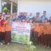 Polsek Bunut Tanam Bibit Pohon Matoa di SDN 008 Desa Lubuk Mas