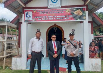 Polsek Ukui Pastikan Ibadah Jumat Agung Aman dan Khidmat