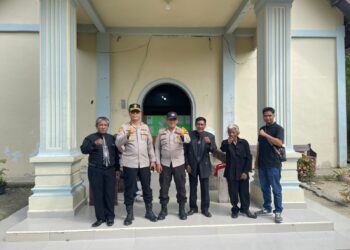 Polsek Pangkalan Kuras Amankan Ibadah Jumat Agung di 22 Gereja