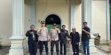 Polsek Pangkalan Kuras Amankan Ibadah Jumat Agung di 22 Gereja