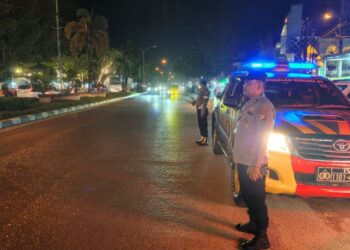 Patroli Blue Light Polsek Pangkalan Kerinci, Situasi Kamtibmas Aman dan Kondusif