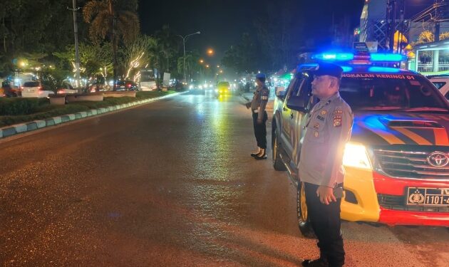 Patroli Blue Light Polsek Pangkalan Kerinci, Situasi Kamtibmas Aman dan Kondusif