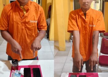Polsek Tapung Hilir Tangkap Dua Pelaku Narkoba, Puluhan Paket Narkoba Ikut di Sikat