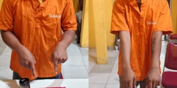 Polsek Tapung Hilir Tangkap Dua Pelaku Narkoba, Puluhan Paket Narkoba Ikut di Sikat