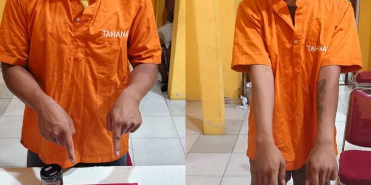 Polsek Tapung Hilir Tangkap Dua Pelaku Narkoba, Puluhan Paket Narkoba Ikut di Sikat