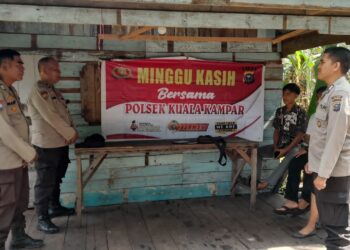 Polsek Kuala Kampar Tampung Keluhan Warga Lewat Program Minggu Kasih
