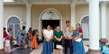 Polsek Pangkalan Kuras Amankan 21 Gereja Saat Perayaan Paskah