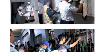 Sambut HBP Ke- 62, Lapas Bangkinang Gelar TES Urine Dan Razia Gabungan Bersama APH