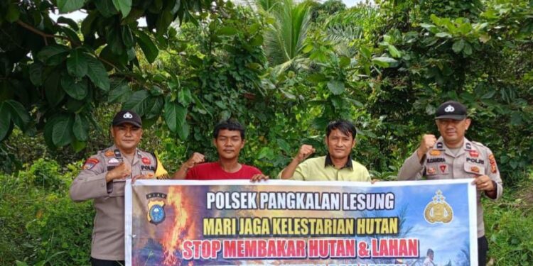 Polisi di Pangkalan Lesung Intensifkan Patroli dan Sosialisasi Karhuta