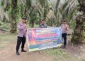 Polsek Pangkalan Lesung Patroli Karhutla, Sosialisasikan Larangan Membakar Lahan