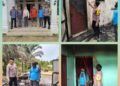 Bhabinkamtibmas Desa Angkasa Tindaklanjuti Kebakaran Rumah Warga