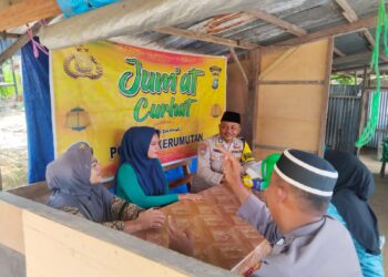 Polsek Kerumutan Gelar Jumat Curhat, Warga Keluhkan Balap Liar hingga Pencurian Sawit