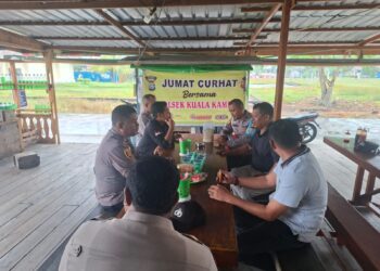 Jumat Curhat Polsek Kuala Kampar, Warga Soroti Karhutla hingga Knalpot Brong