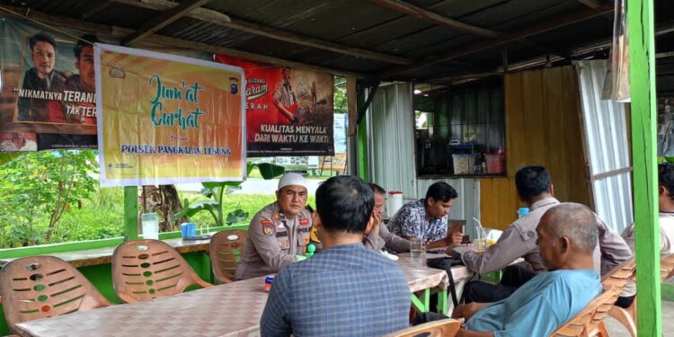 Polsek Pangkalan Lesung Gelar Jumat Curhat, Tampung Keluhan Warga Soal Karhutla hingga Penipuan Online