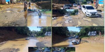 Terjatuh Di Genangan Air Jalan Nasional Bireuen–Takengon, Warga Minta Perbaikan Segera