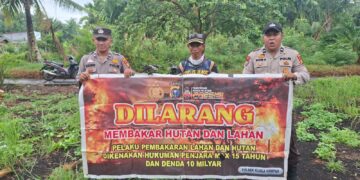 Polisi Sosialisasikan Maklumat Kapolda Riau Antisipasi Karhutla di Kuala Kampar