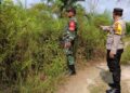 TNI-Polri Patroli Gabungan di Bunut, Sosialisasikan Larangan Bakar Lahan