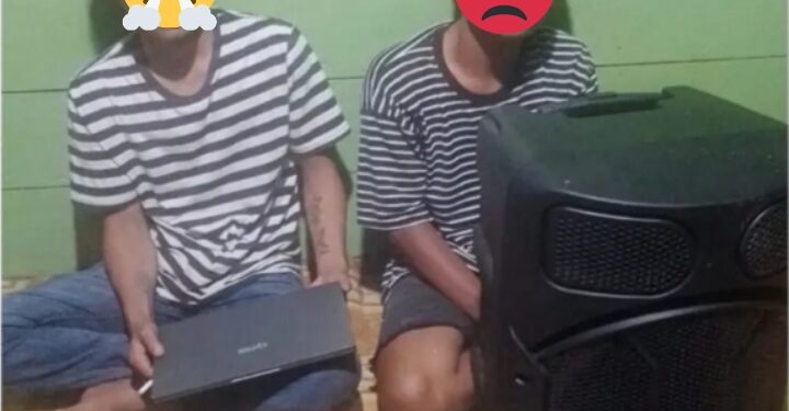 Dua Pelaku Pencurian Ditangkap Warga Usai Gondol Laptop Dan Speaker Sekolah