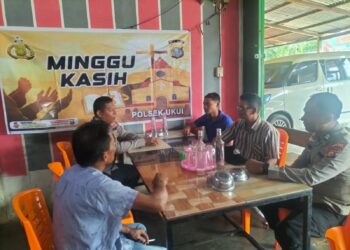 Polsek Ukui Gelar Minggu Kasih dan Patroli Gereja, Serap Aspirasi Warga hingga Jaga Ibadah Tetap Aman