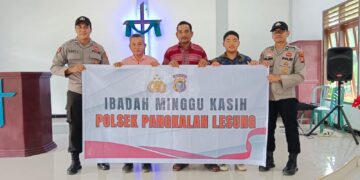 Polsek Pangkalan Lesung Gelar Minggu Kasih di Gereja Methodist Indonesia, Sampaikan Pesan Kamtibmas