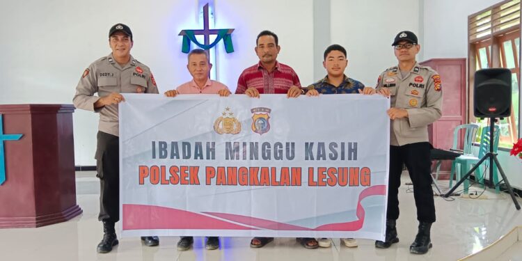 Polsek Pangkalan Lesung Gelar Minggu Kasih di Gereja Methodist Indonesia, Sampaikan Pesan Kamtibmas