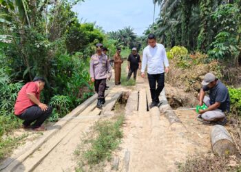 Pembangunan Jembatan Presisi Polri di Jalan Sinduan Ukui Kian Dimatangkan, Sinergi Polri dan Masyarakat Menguat