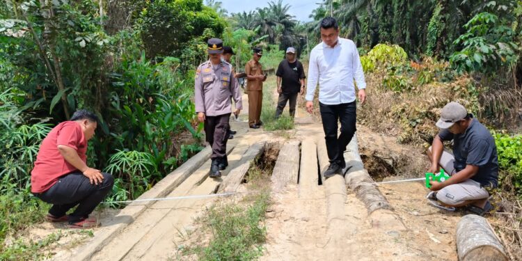 Pembangunan Jembatan Presisi Polri di Jalan Sinduan Ukui Kian Dimatangkan, Sinergi Polri dan Masyarakat Menguat
