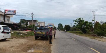 Polsek Pangkalan Lesung Gelar Patroli Rutin, Antisipasi Kecelakaan di Jalintim