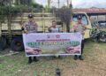 Polsek Pangkalan Kuras Tanam Bibit Manggis, Dukung Program Green Policing