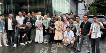 Wujud Kepedulian Sesama, Peserta LK III Badko HMI Sumut Gelar Aksi Berbagi