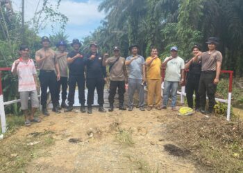 Hari Kedua, Renovasi Jembatan Presisi Polri di Ukui Terus Dikebut