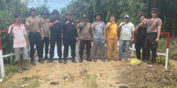 Hari Kedua, Renovasi Jembatan Presisi Polri di Ukui Terus Dikebut